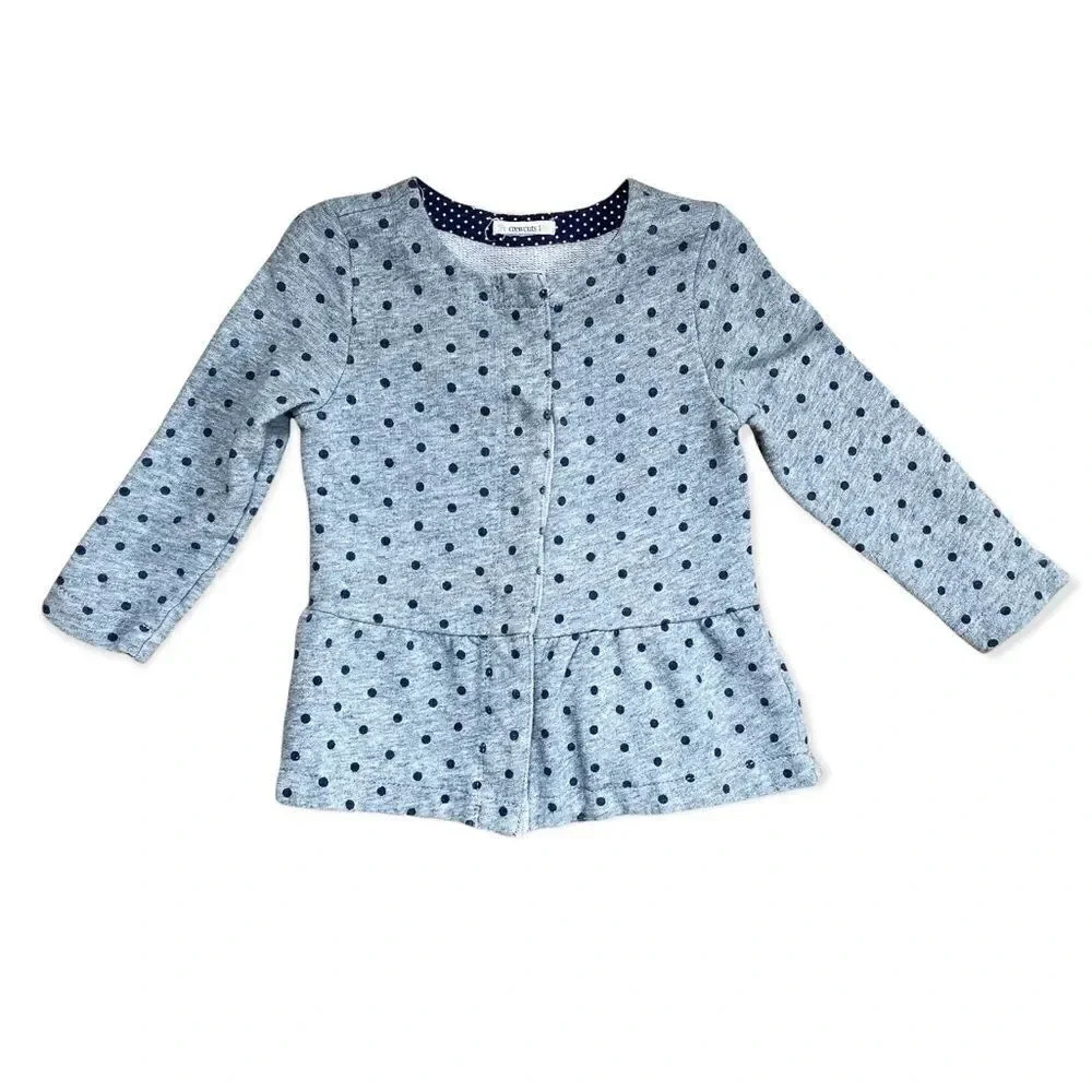 Crewcuts | Polka Dot Sweatshirt Jacket (4-5 yrs)